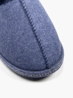 Ladies Navy Slippers