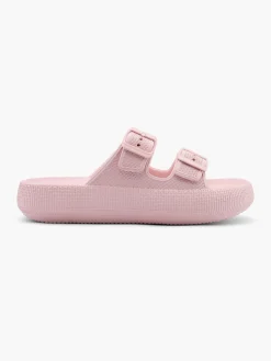 Ladies Pink Eva Slides