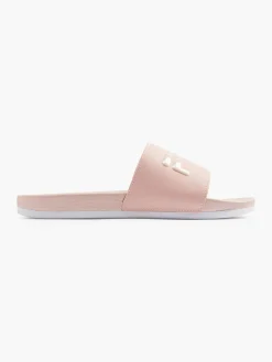Ladies Pink Fila Slides