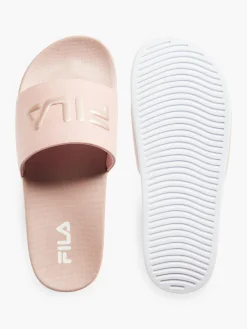 Ladies Pink Fila Slides
