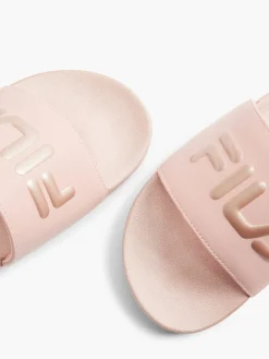 Ladies Pink Fila Slides