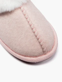 Ladies Pink Full Slippers