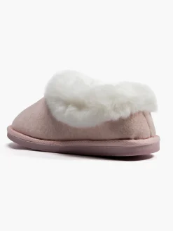 Ladies Pink Full Slippers