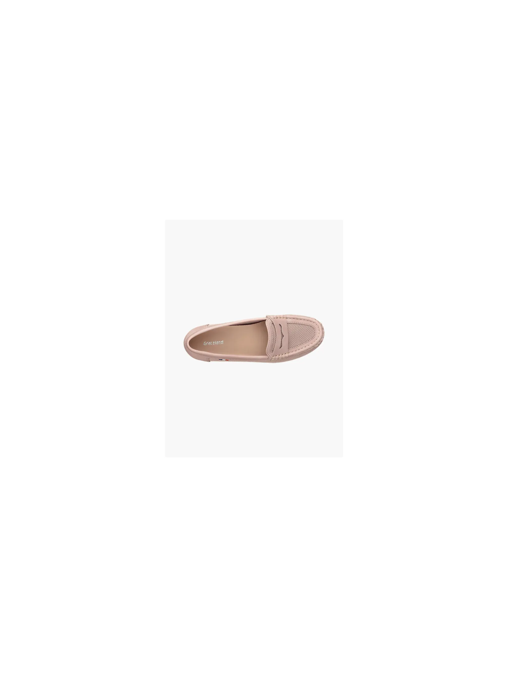 Ladies Pink Slip On Loafers