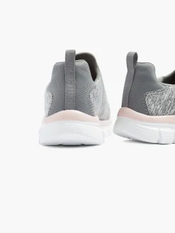 Ladies Skechers Grey/ Pink Slip-on Shoes