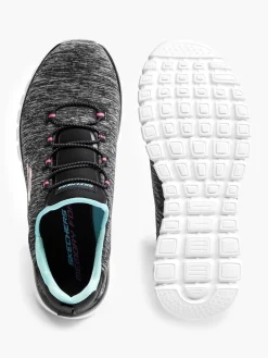 Ladies Skechers Grey Slip-on Trainers