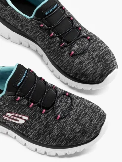 Ladies Skechers Grey Slip-on Trainers