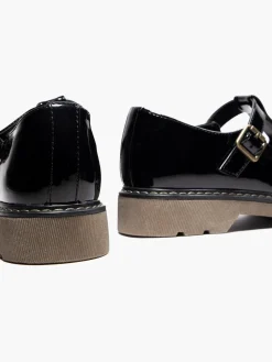 Ladies T-Bar Patent Shoes