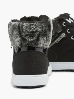 Ladies VTY Black Mid-cut Trainers