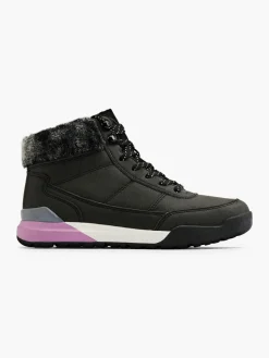 Ladies Warm Lined Hi Top Black Trainers