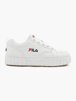 Ladies White Platform Sole Fila Trainer