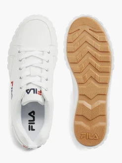 Ladies White Platform Sole Fila Trainer
