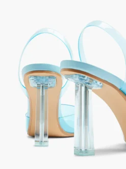 Light Blue Perspex Slingback Heel