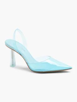 Light Blue Perspex Slingback Heel