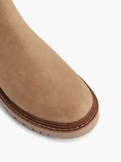Light Brown Chelsea Boot with Contrasting Details