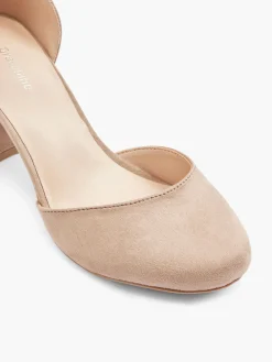 Light Pink Block Heel with Ankle Strap