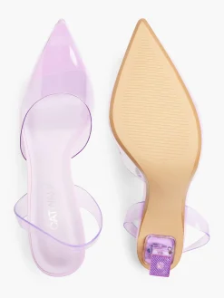 Lilac Perspex Slingback Heel