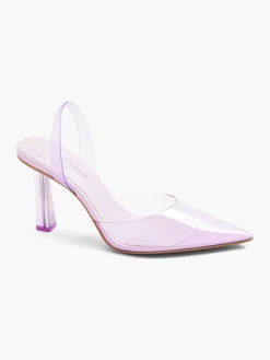Lilac Perspex Slingback Heel