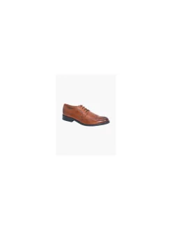 Mens AM Shoe Brown Leather Formal Lace-up Shoes