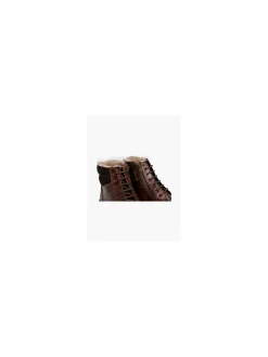 Mens Am Shoe Brown Leather Lace-up Boots