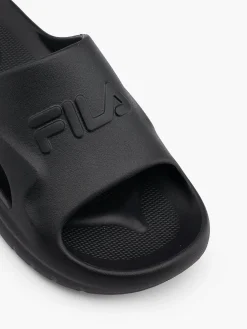 Mens Black Fila Slides