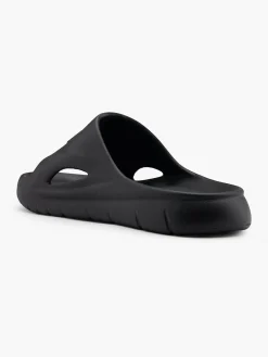 Mens Black Fila Slides