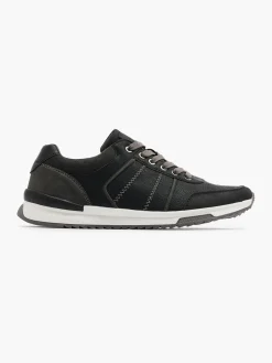 Mens Black Lace Up Trainer