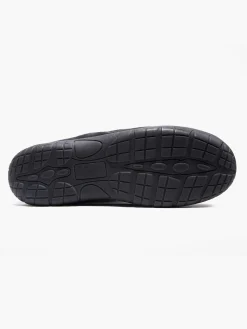 Mens Black Moccasin Slippers