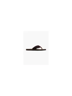 Mens Blue Fin Brown Toe Post Sandals