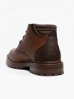 Mens Brown Lace Up Boots