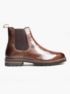 Mens Brown Leather Chelsea Boot
