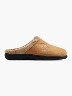 Mens Brown Mule Slippers