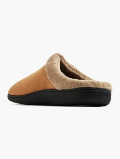 Mens Brown Mule Slippers