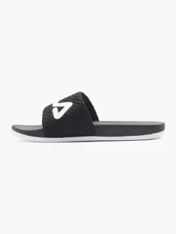 Mens Fila Black Slides