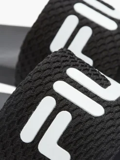 Mens Fila Black Slides