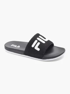 Mens Fila Black Slides