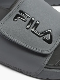 Mens Fila Grey Slides