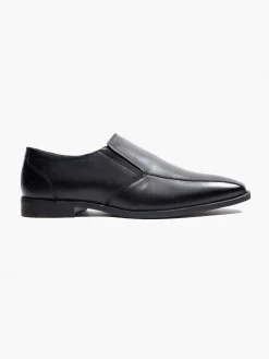 Mens Hush Puppies Slip On Formal Black Shoes