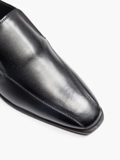 Mens Hush Puppies Slip On Formal Black Shoes