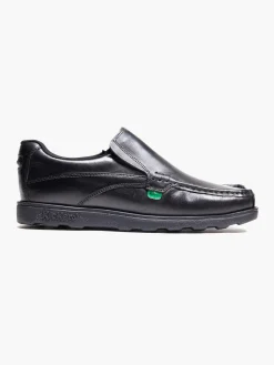 Mens Kickers Black Fragma Slip On Shoes
