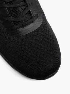 Mens Lace Up Black Trainers