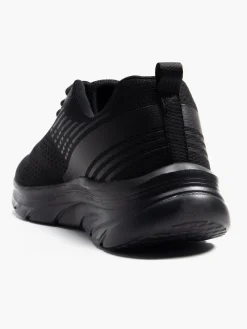 Mens Lace Up Black Trainers