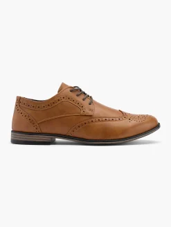 Mens Lace Up Tan Brogue Formals