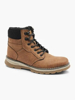 Mens Landrover Tan Causal Lace-up Boots