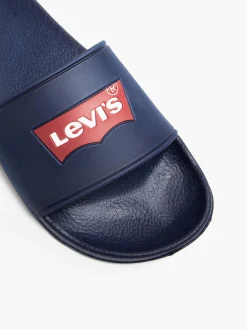 Mens Levi Navy Slides