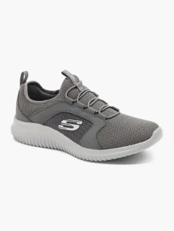 Mens Skechers Elite Flex Grey Slip-on Trainers