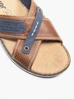 Mens Slip On Brown Sandal