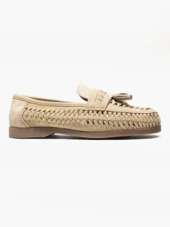 MENS SUEDE INTERWEAVE LOAFERS