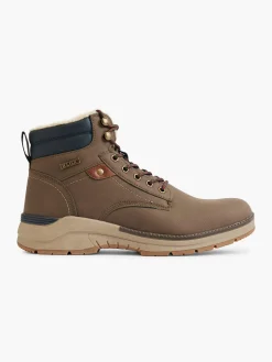 Mens Tan Casual Lace Up Boots