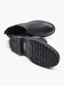 Mens Venice Black Slip-on Chelsea Boot